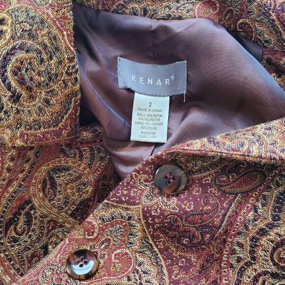 paisley whimsygoth boho blazer - Picture 4 of 4